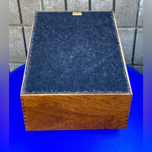 Mid Century Vintage Carver Finger Jointed Solid Oak Desk File Box - Picture 4 of 16